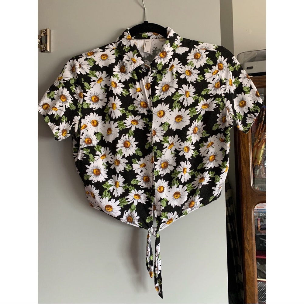 MOVING SALE: American Apparel sunflower crop blouse